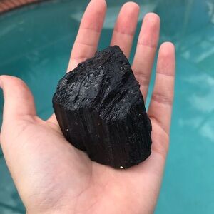 Massive Black Tourmaline Crystal